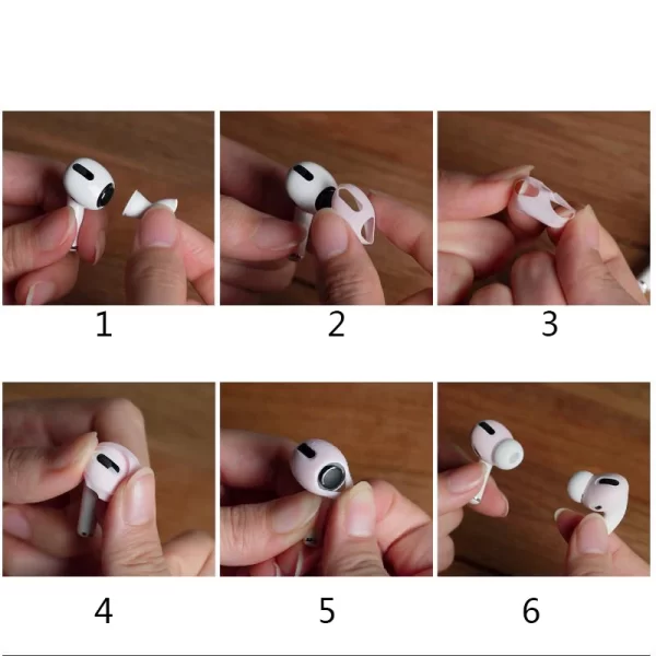 Case Cushions For Airpods Pro Ear Pads Caps Earpads Eartips Cover Wireless Bluetooth Silicone For Iphone Earphones Trig Rain - Image 6